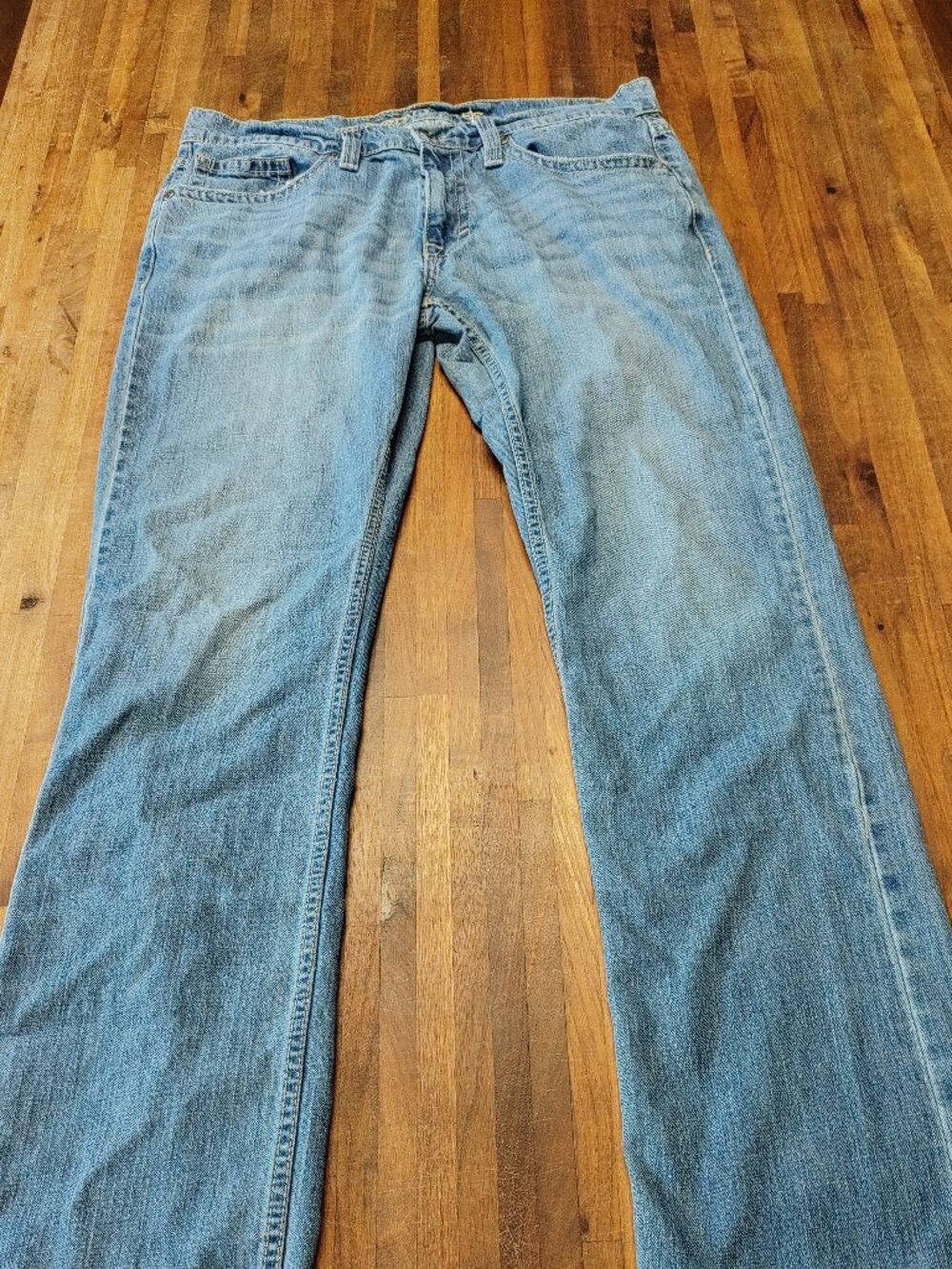 Cody James Roughstock Wash Jeans Slim Straight Rigid Denim Men's 34 x 36 Blue